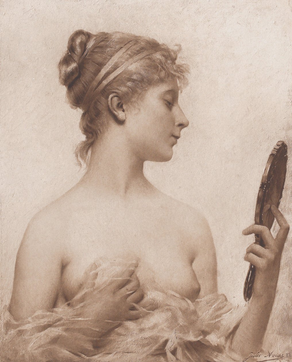 The Mirror, 1890. av Goupil and Co
