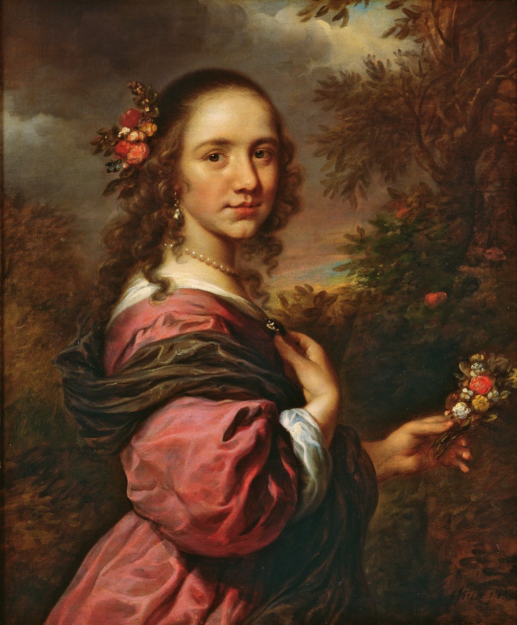 Portrett av en dame, 1658 av Govaert Flinck