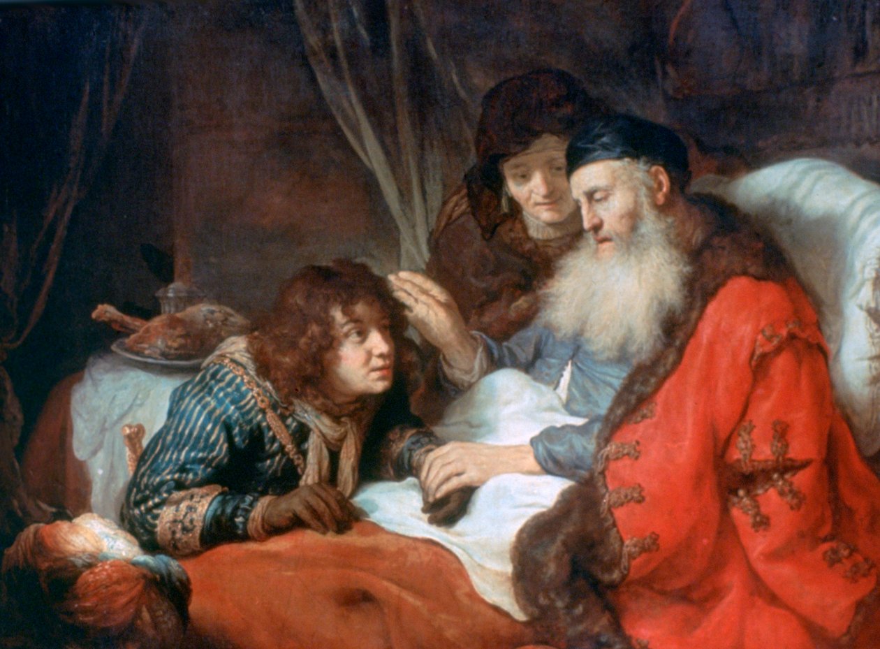 Isaac Blessing Jacob, 1638 av Govaert Flinck