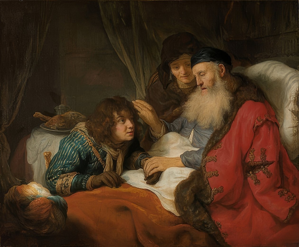 Isak velsigner Jakob. Rundt 1638 av Govaert Flinck