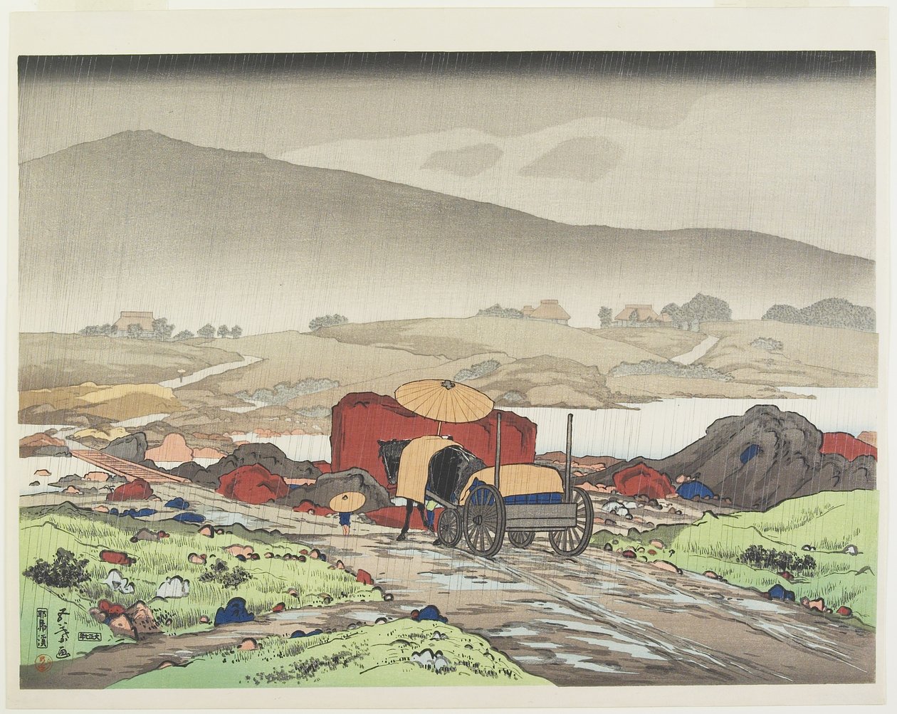 Yaba-dalen, 1918 av Goyo Hashiguchi