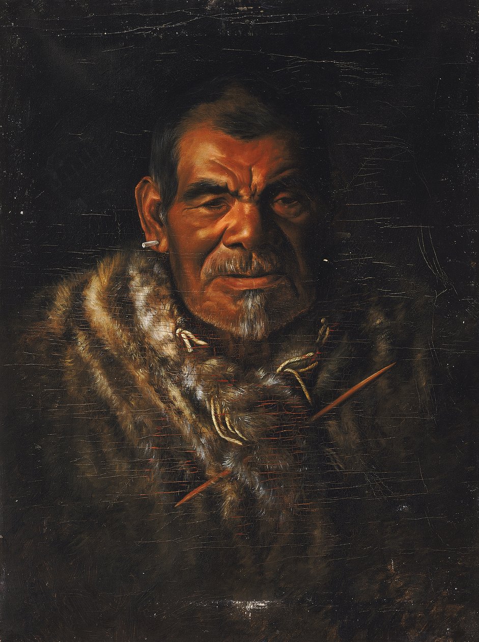 Kaptein John Ab-ba-ba-pomo. av Grace Carpenter Hudson