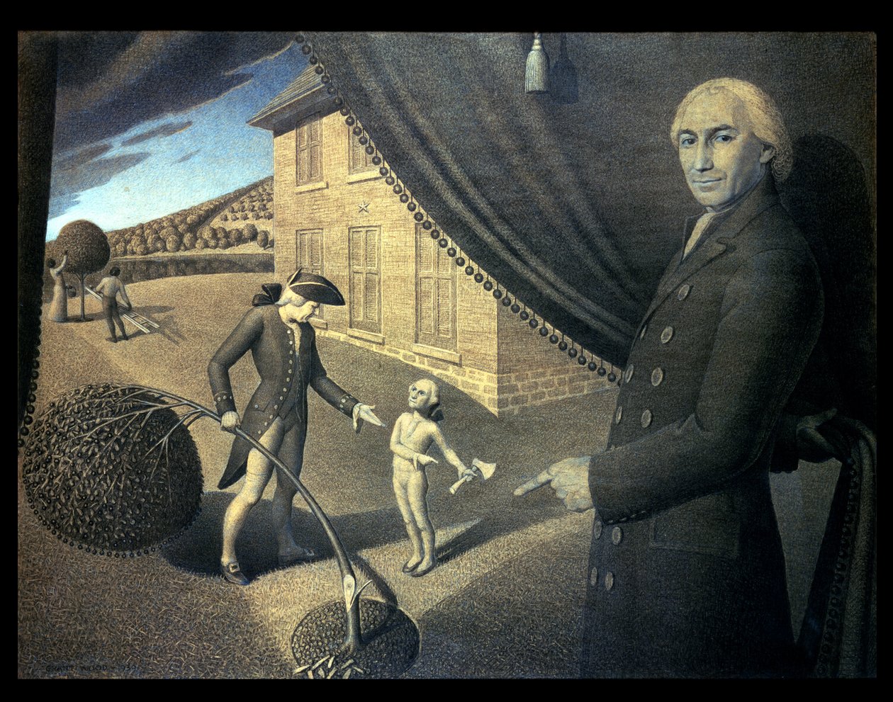 Parson Weems fabel av Grant Wood