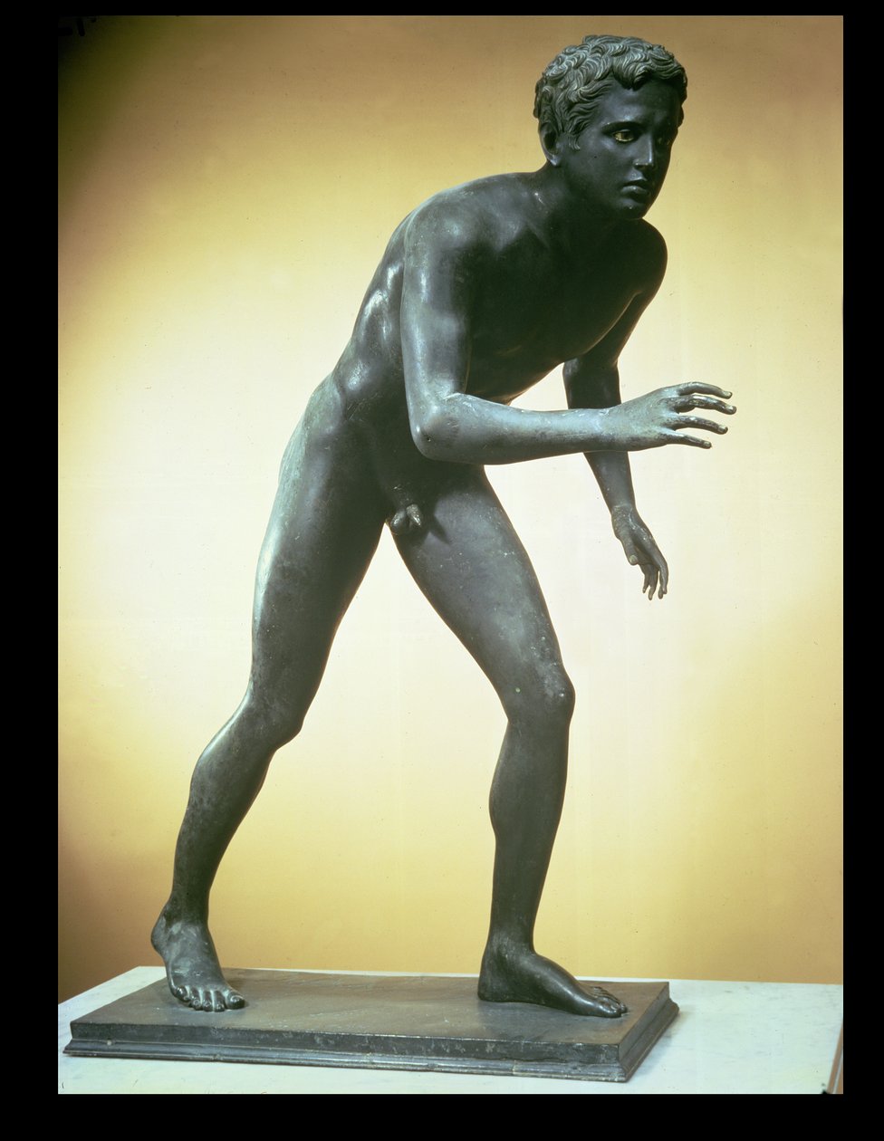 En løper (bronse) av Greek