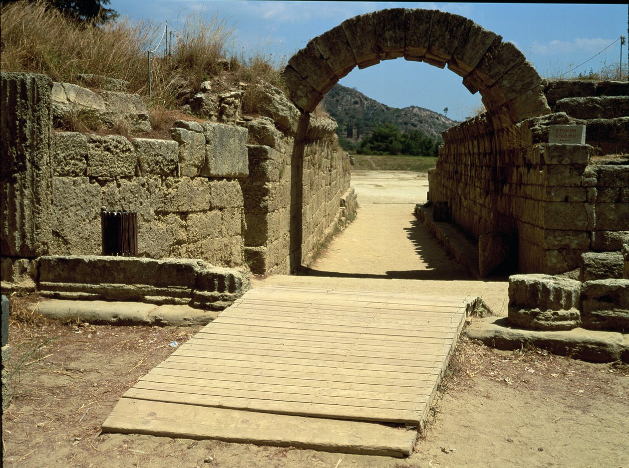 Inngang til stadion av Greek