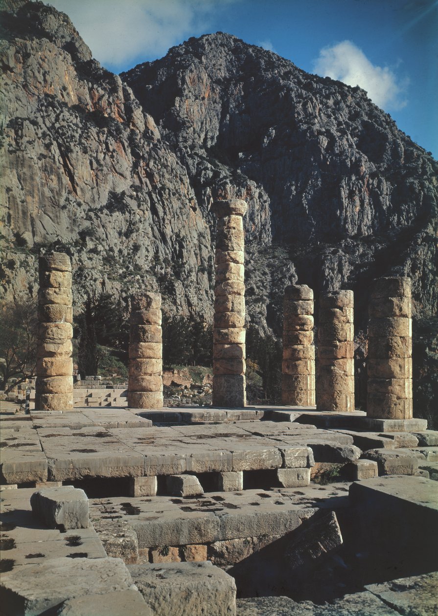 Ruinene av Apollon-tempelet av Greek