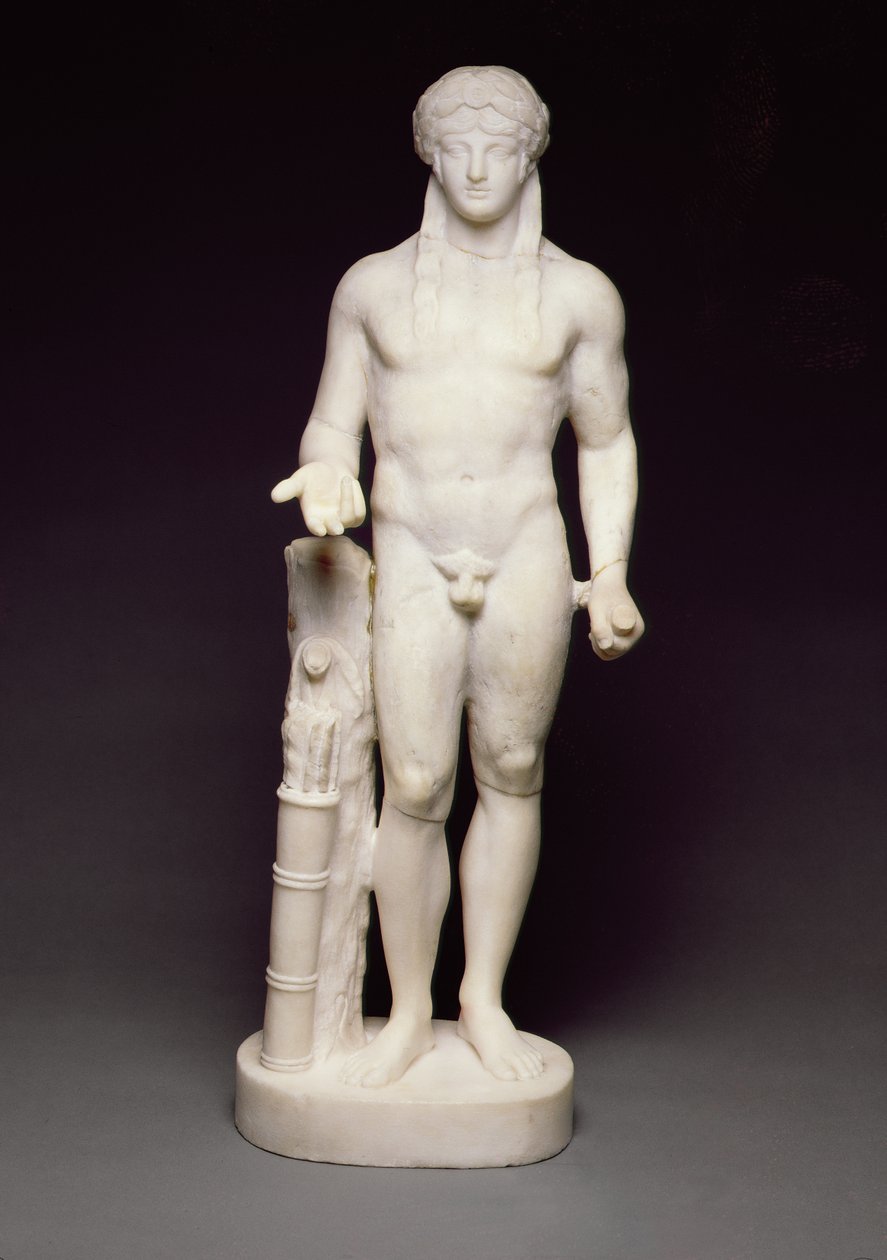 Statuett av Apollo (pentelisk marmor) av Greek