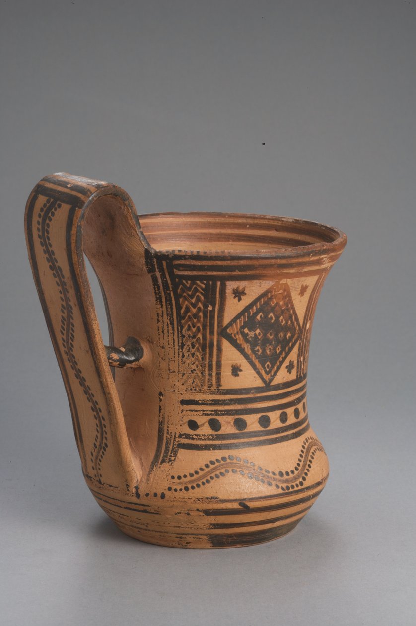 Tankard, geometrisk periode (terrakotta) av Greek