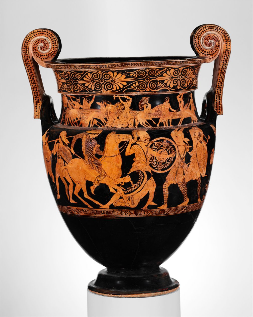 Terracotta volute-krater, ca. 450 f.Kr. (terrakotta) av Greek