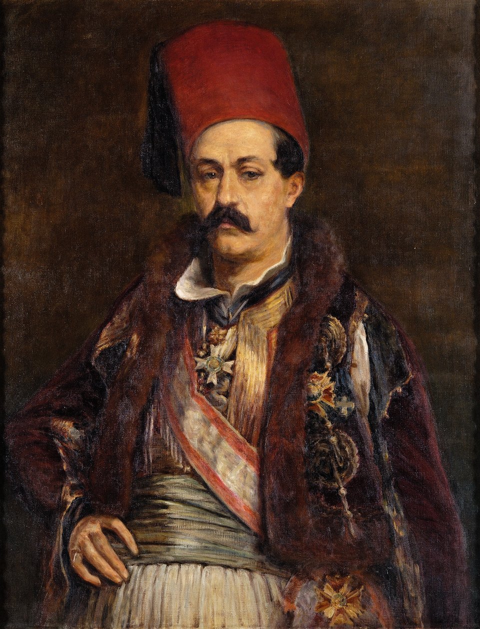 Portrett av Ioannis Kolettis av Greek School