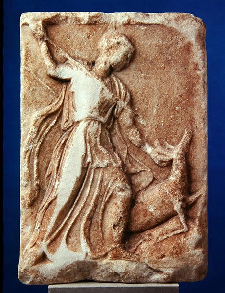 Artemis jakt, ca. 410 f.Kr. (marmor) av Greek