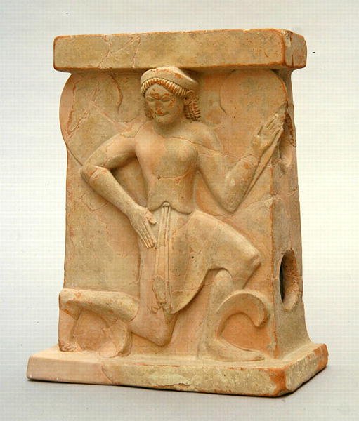 Keramisk alter med Iris, ca. 500 f.Kr. (keramikk) av Greek