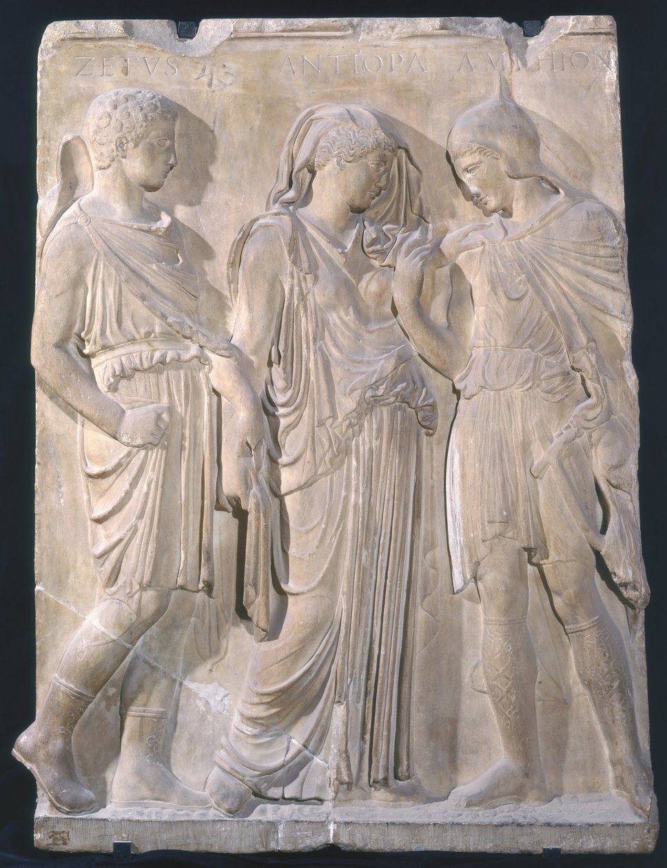 Orpheus, Eurydice og Hermes (marmor) av Greek