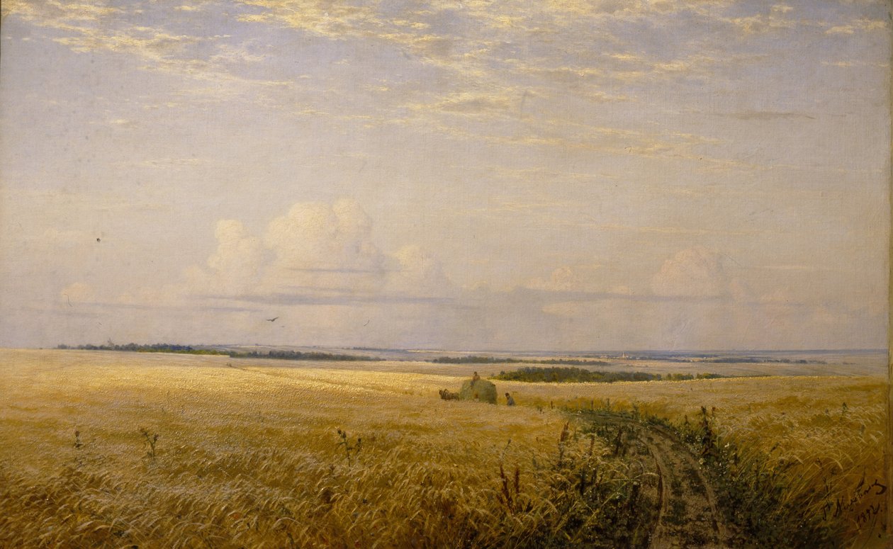 De mykne feltene, 1892 av Grigori Grigoryevich Myasoedov