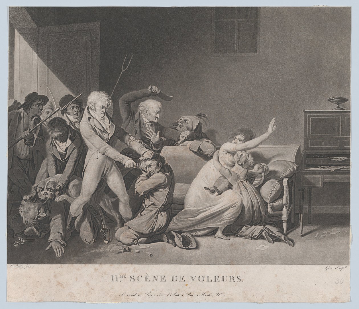Andre tyvescene, ca. 1805. av Gror