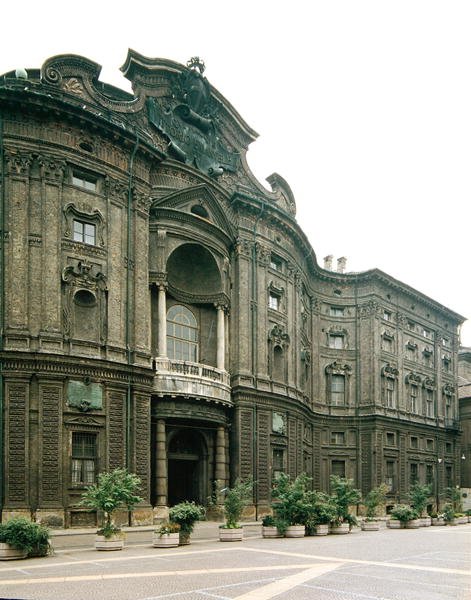 Fasade til Palazzo Carignano (bilde) av Guarino Guarini