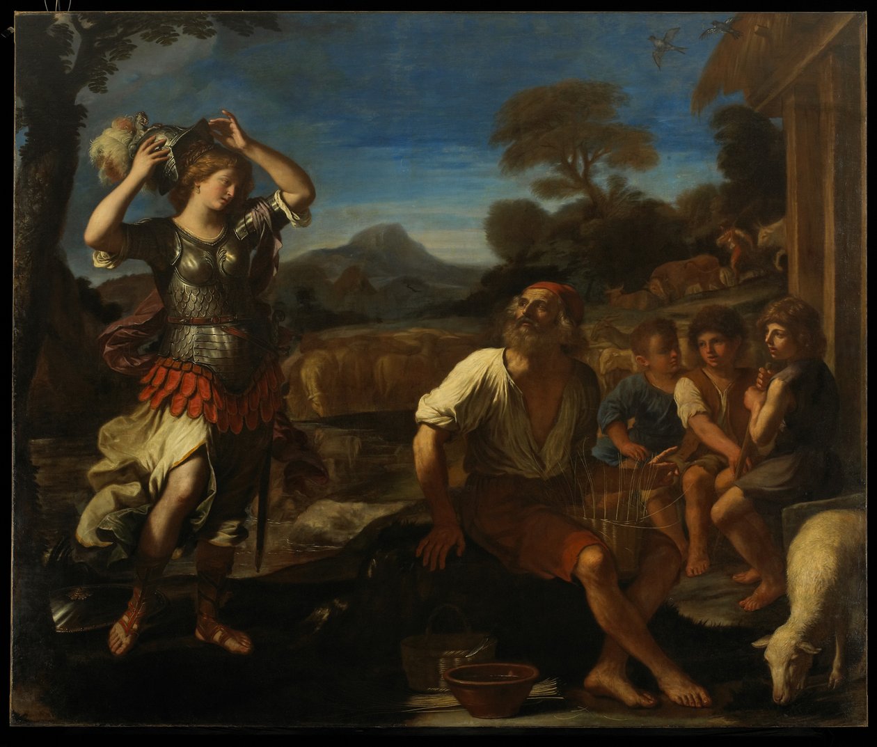 Erminia og hyrdene, 1648 av Giovanni Francesco Barbieri