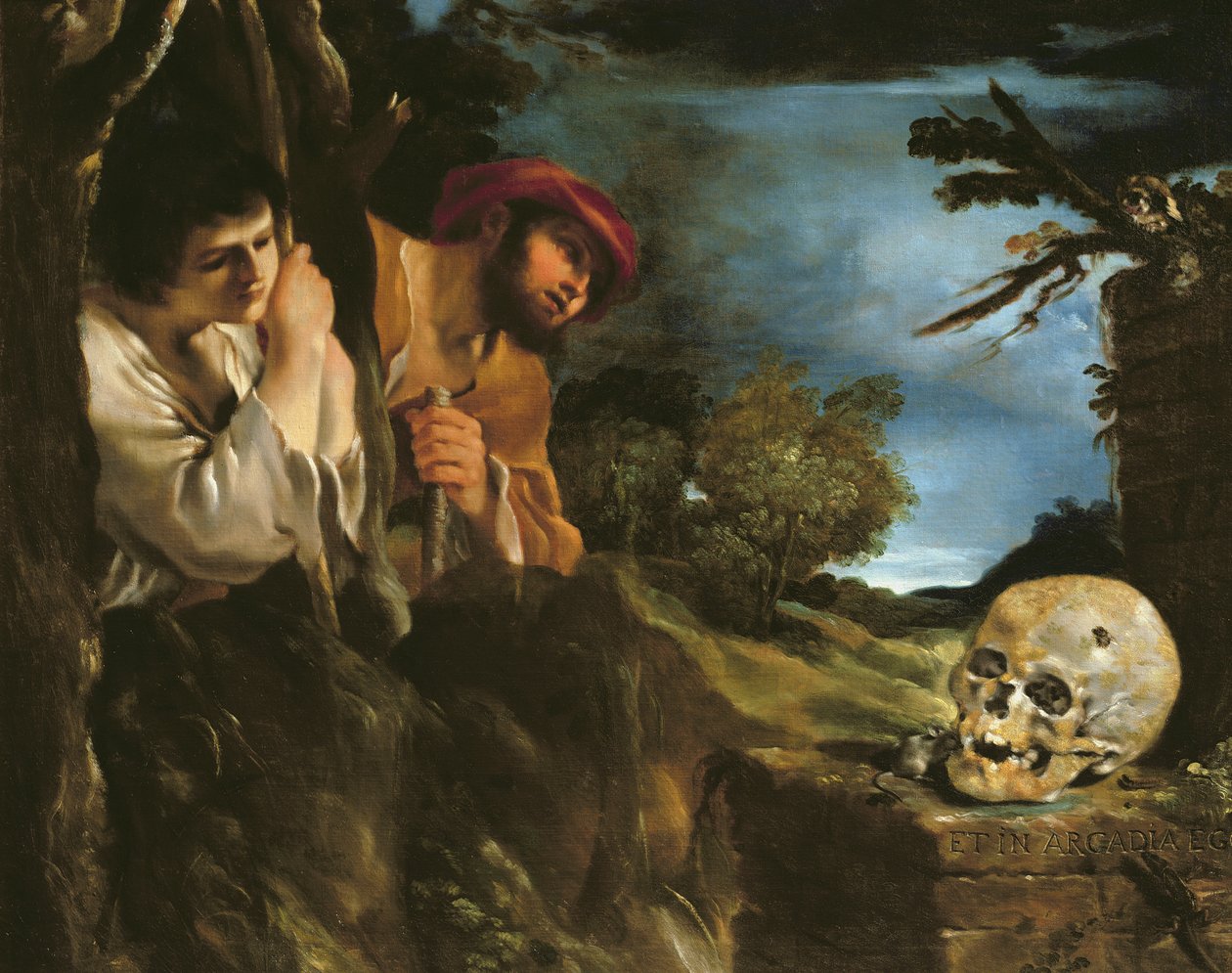 Et in arcadia ego (olje på lerret) av Giovanni Francesco Barbieri