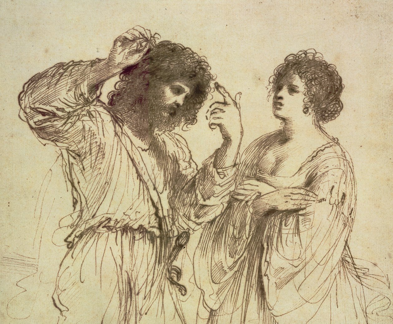 Samson og Delila av Giovanni Francesco Barbieri
