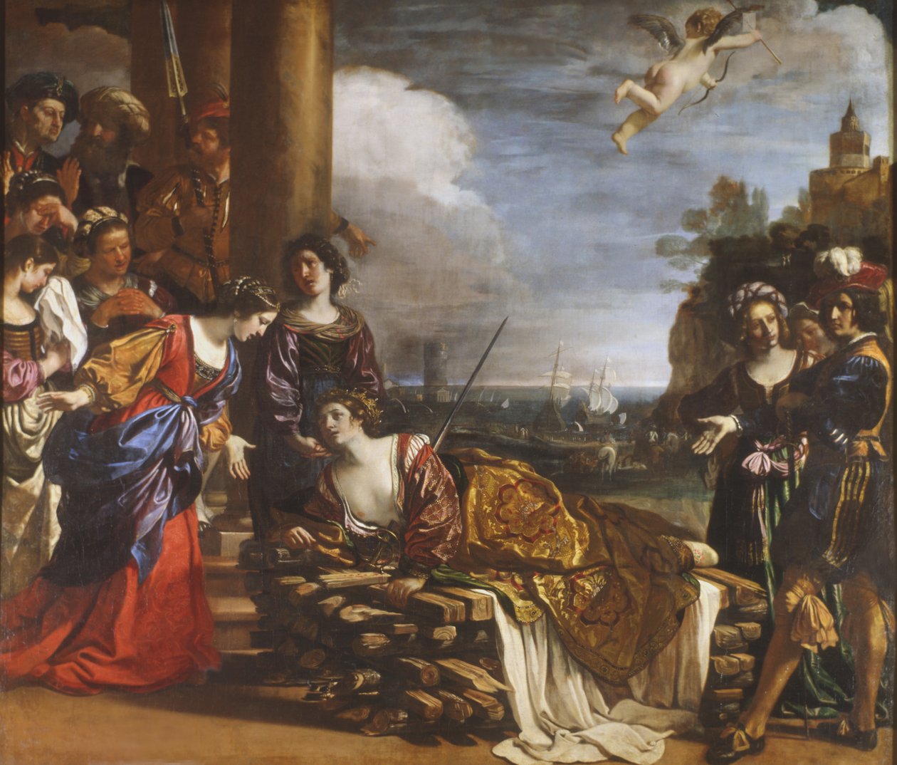 Didos død, 1631 av Giovanni Francesco Barbieri