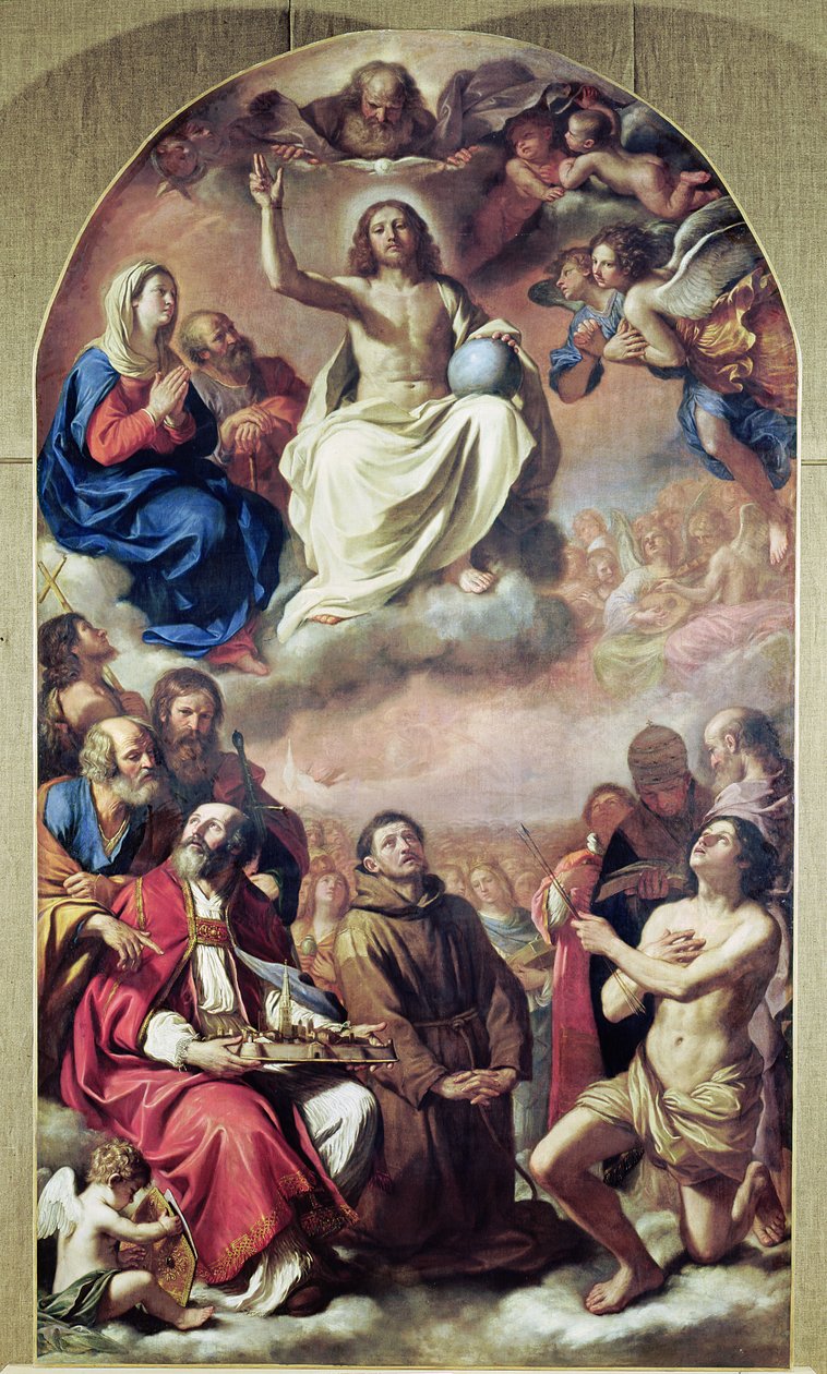 De helliges herlighet, 1645-47 av Giovanni Francesco Barbieri