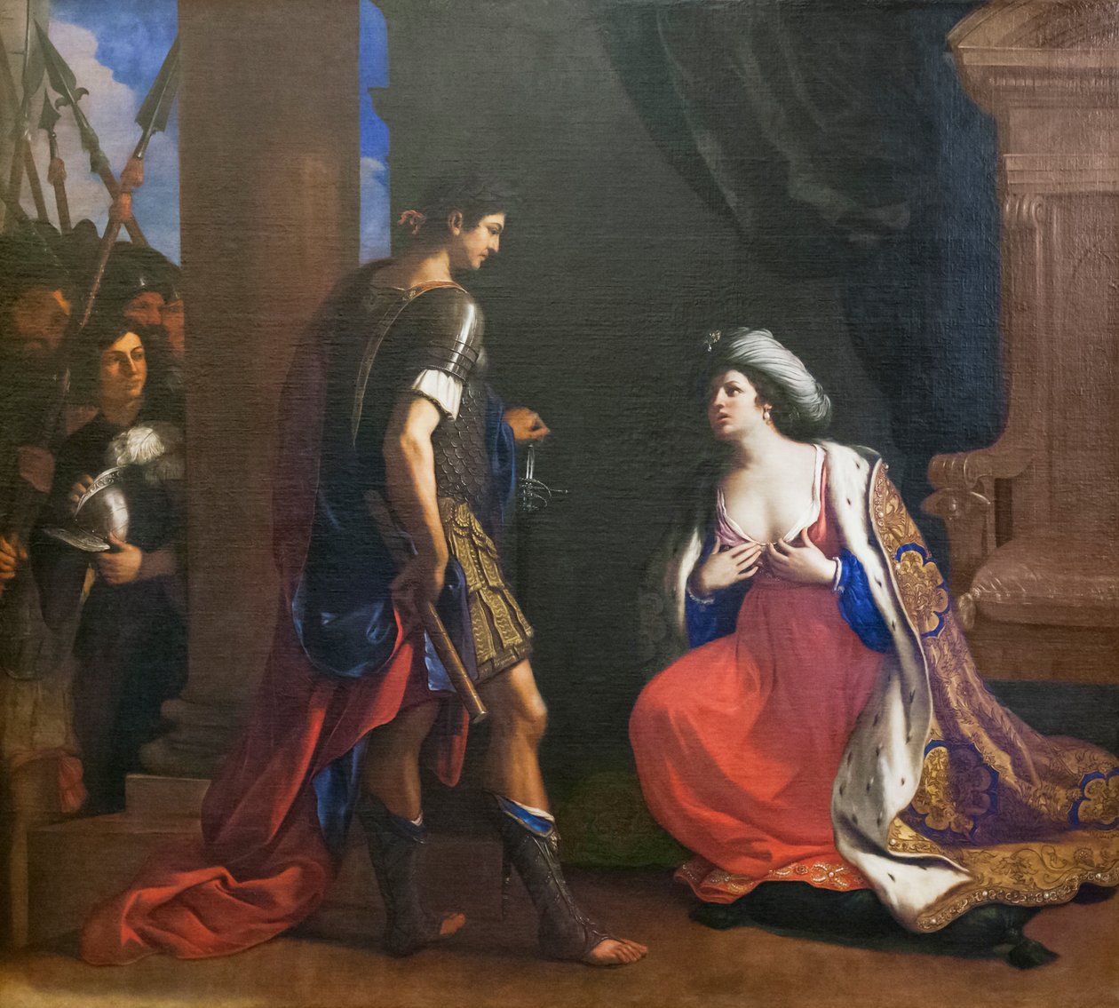 Cleopatra før Octavianus av Guercino (1591 1666)
