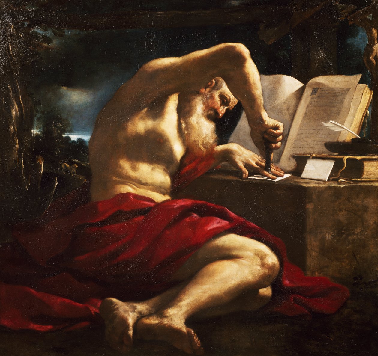 St Hieronymus beseglingsbrev av Guercino
