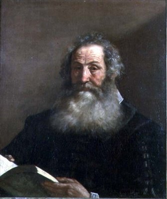 Portrett av en gammel mann av Guercino