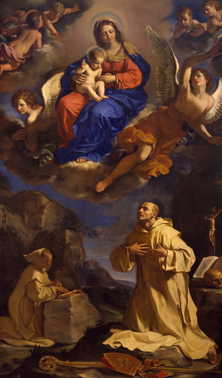 Visjonen om St Bruno av Guercino