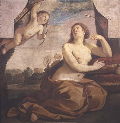 Venus og Amor av Guercino