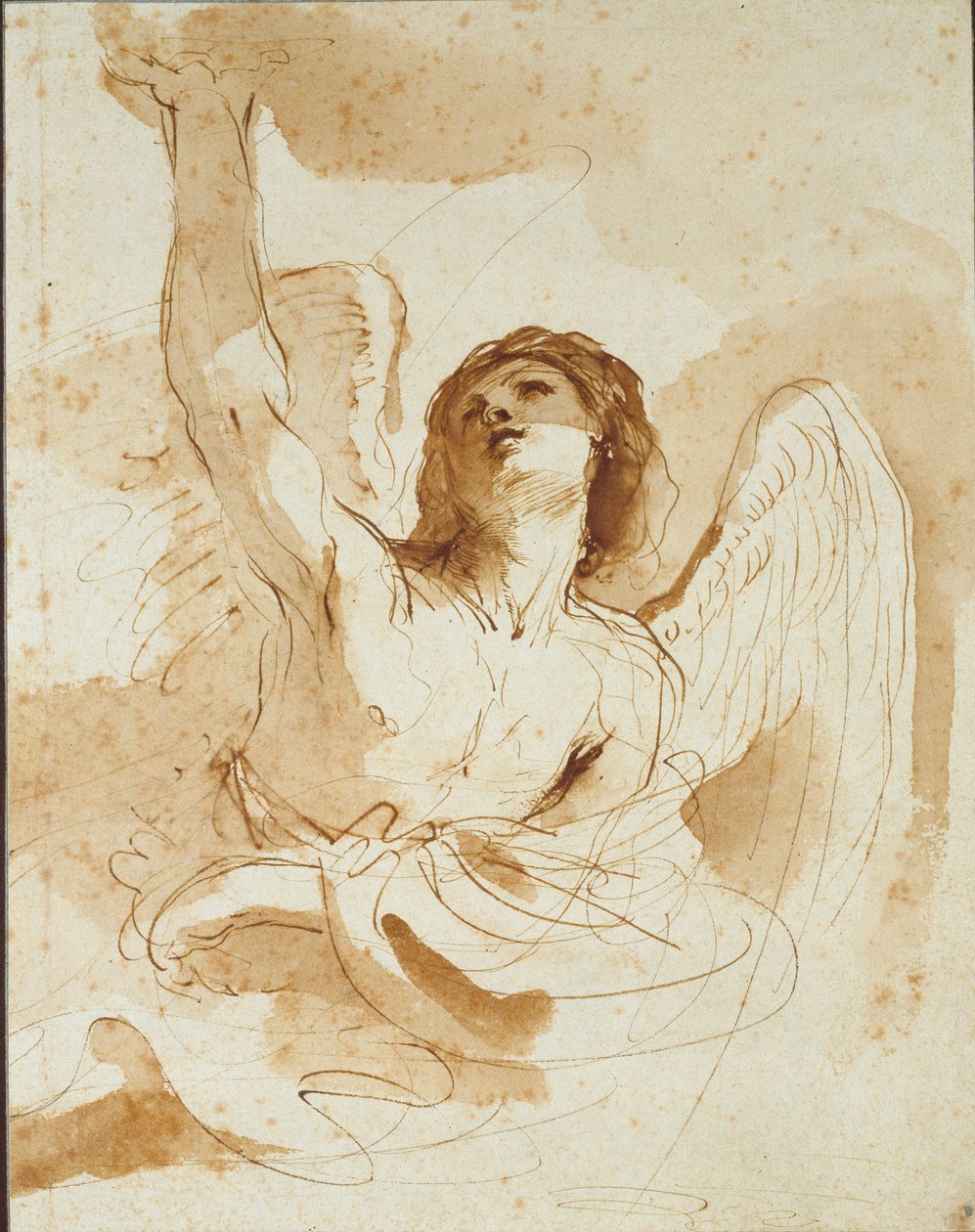 Un înger, norvegiană de la începutul secolului al XVII-lea av Guercino