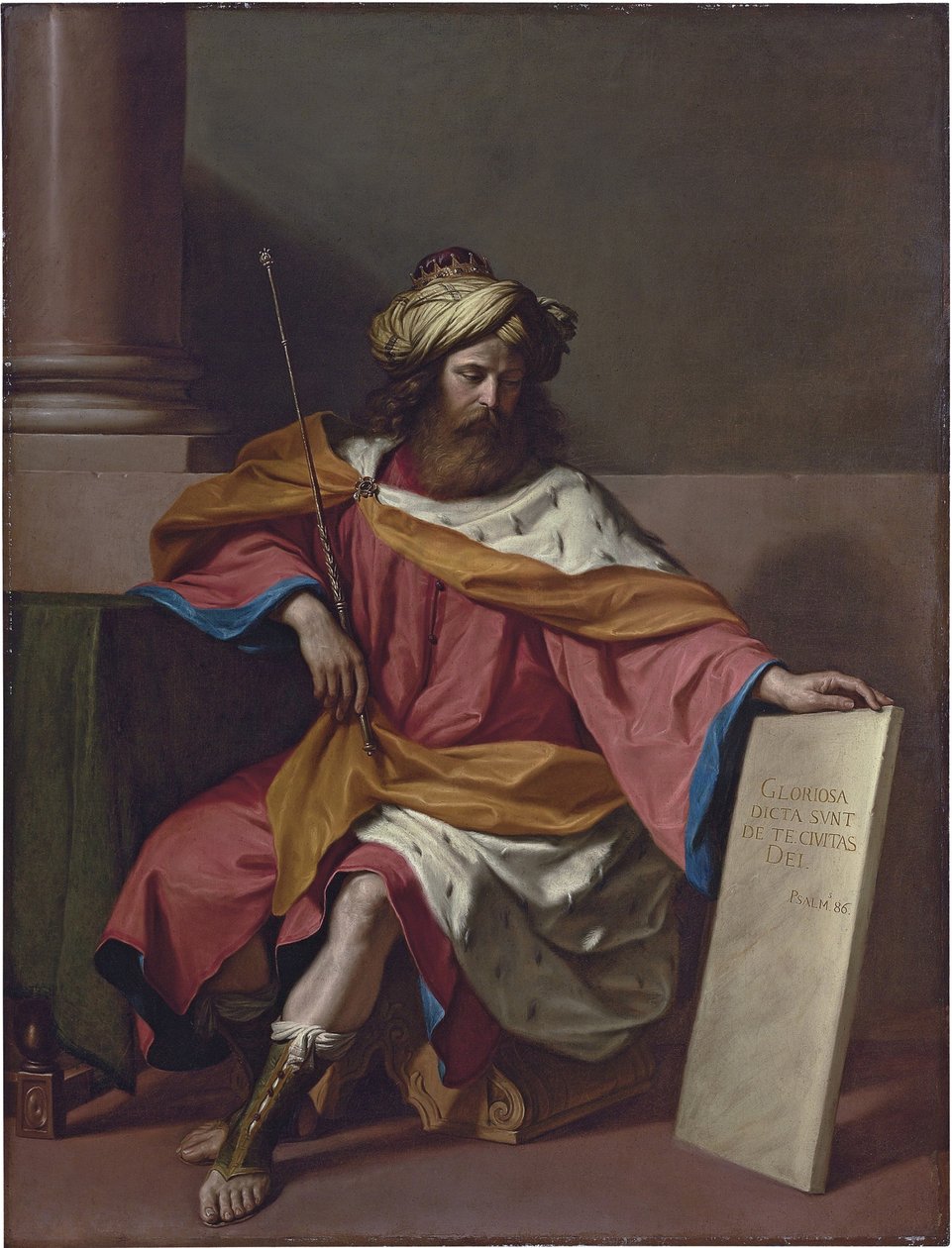 Kong David av Guercino