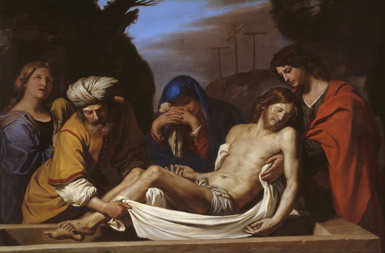 Gravleggingen, ca. 1656 av Guercino