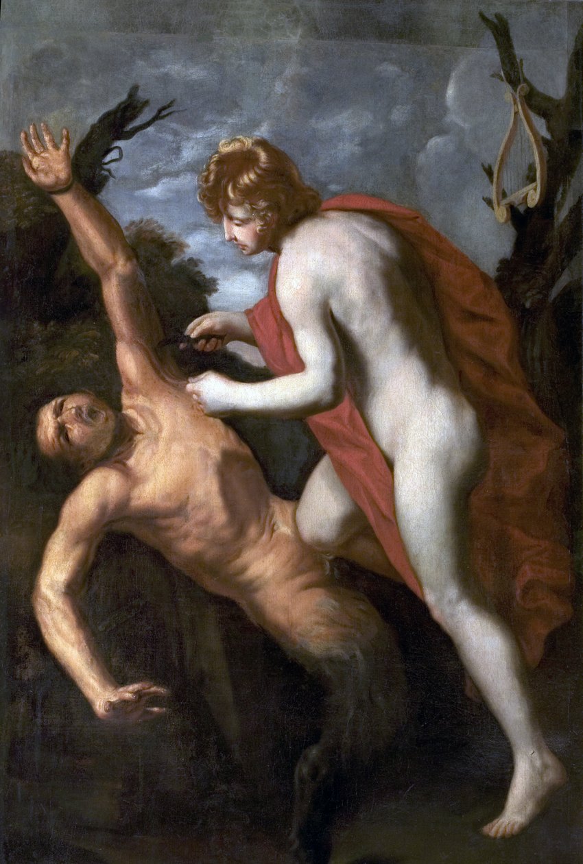 Apollo Flaying Marsyas av Guido Reni