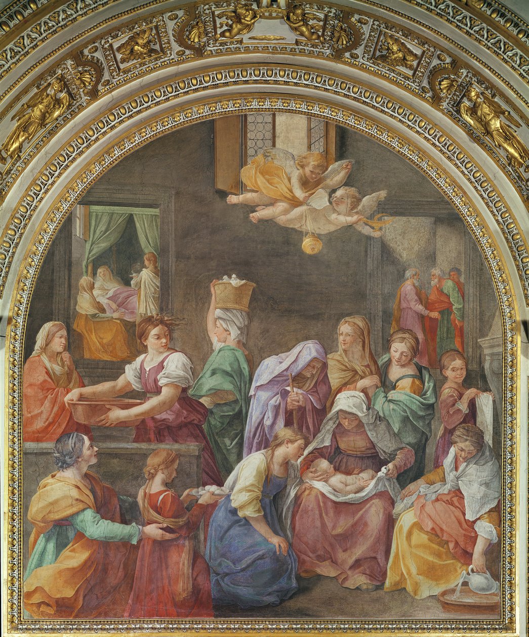 Den hellige jomfru Marias fødsel, 1611 av Guido Reni