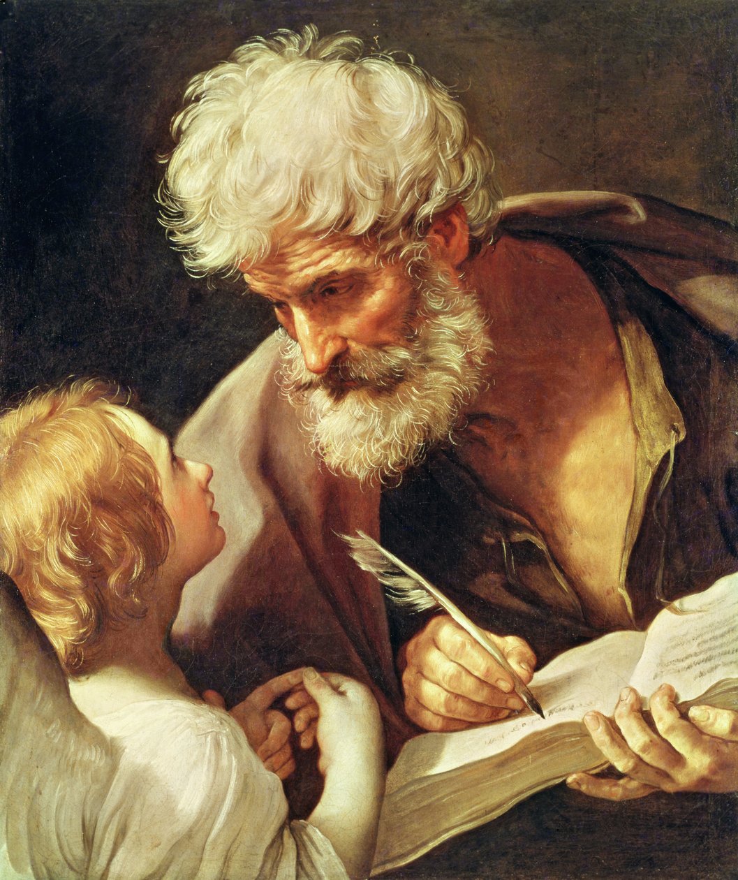 Saint Matteus av Guido Reni