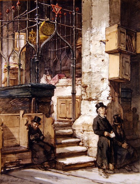 Synagogen i Praha av Guido Bach