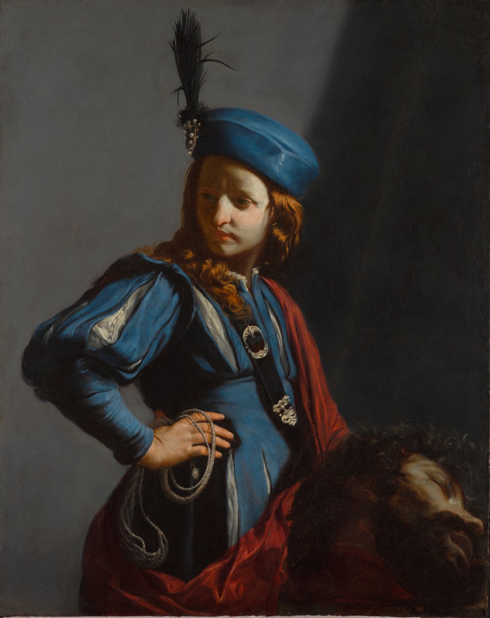 David med hodet til Goliat, ca. 1645-50 av Guido Cagnacci