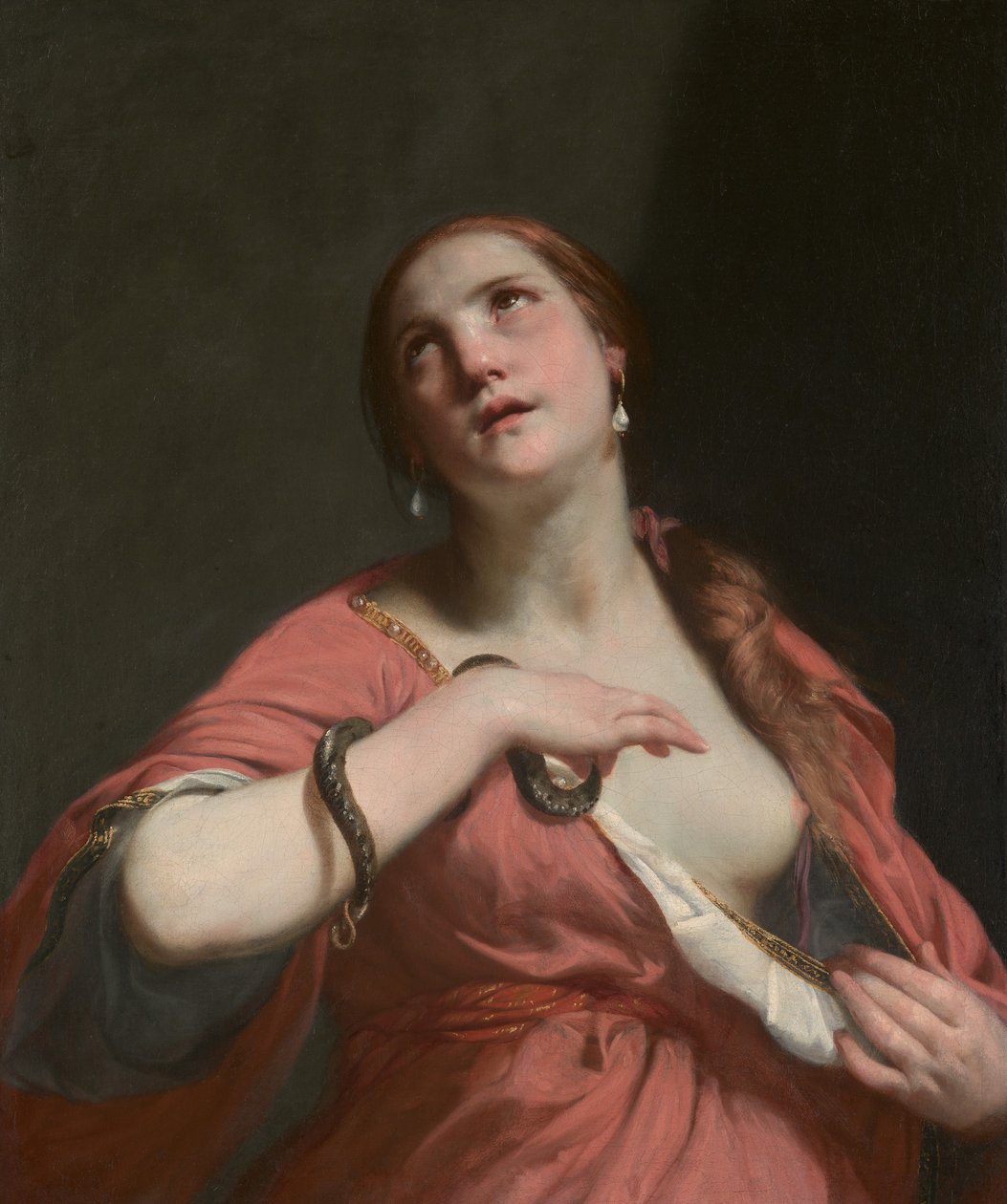 Kleopatras død, ca. 1645-55. av Guido Cagnacci