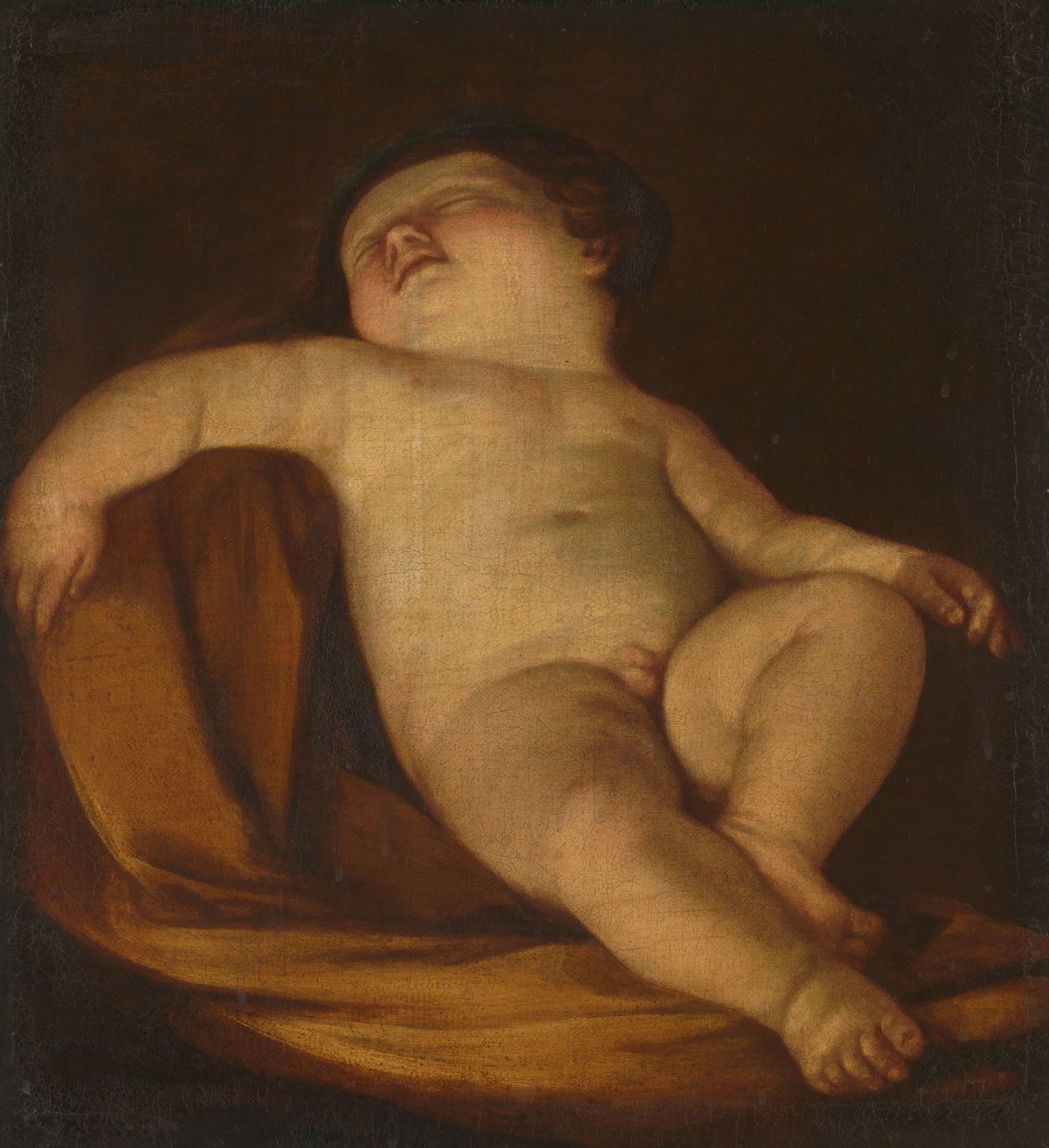 Sovende Putto av Guido Reni (copy after)