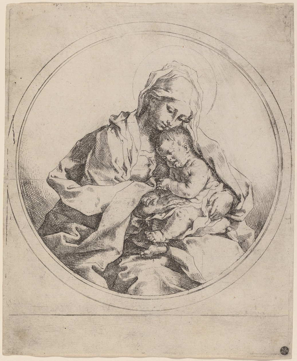 Jomfru og barn av Guido Reni
