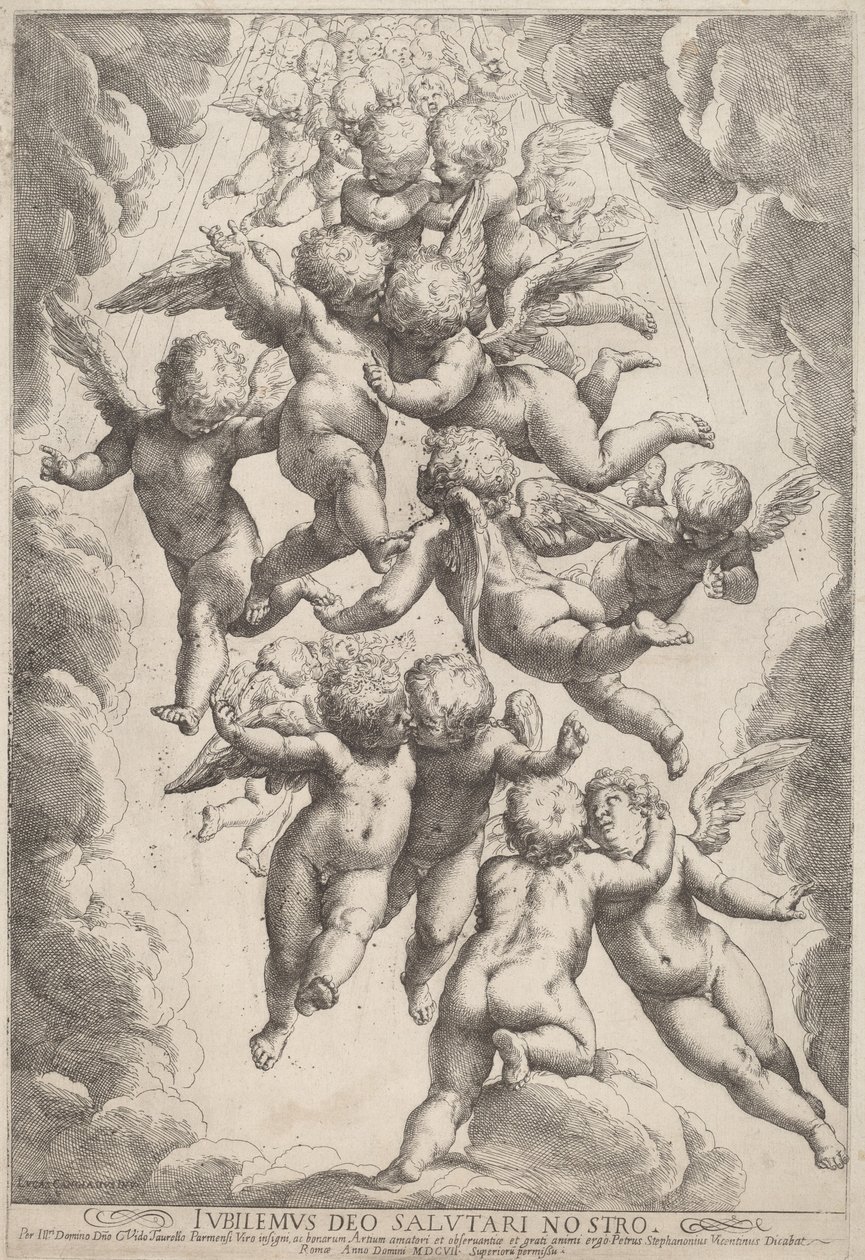 Engler i ære av Guido Reni, after Luca Cambiaso