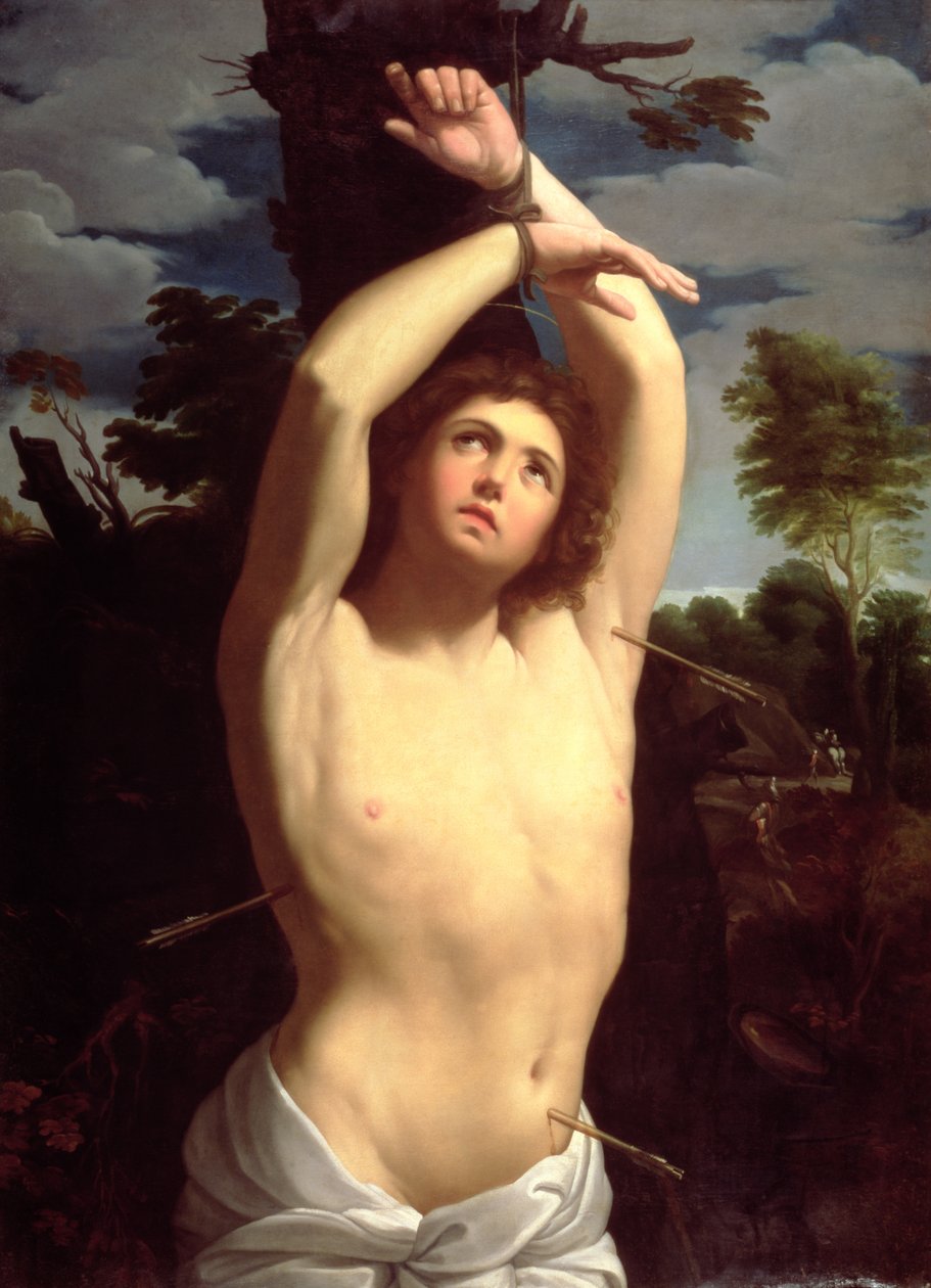 St. Sebastian av Guido after Reni