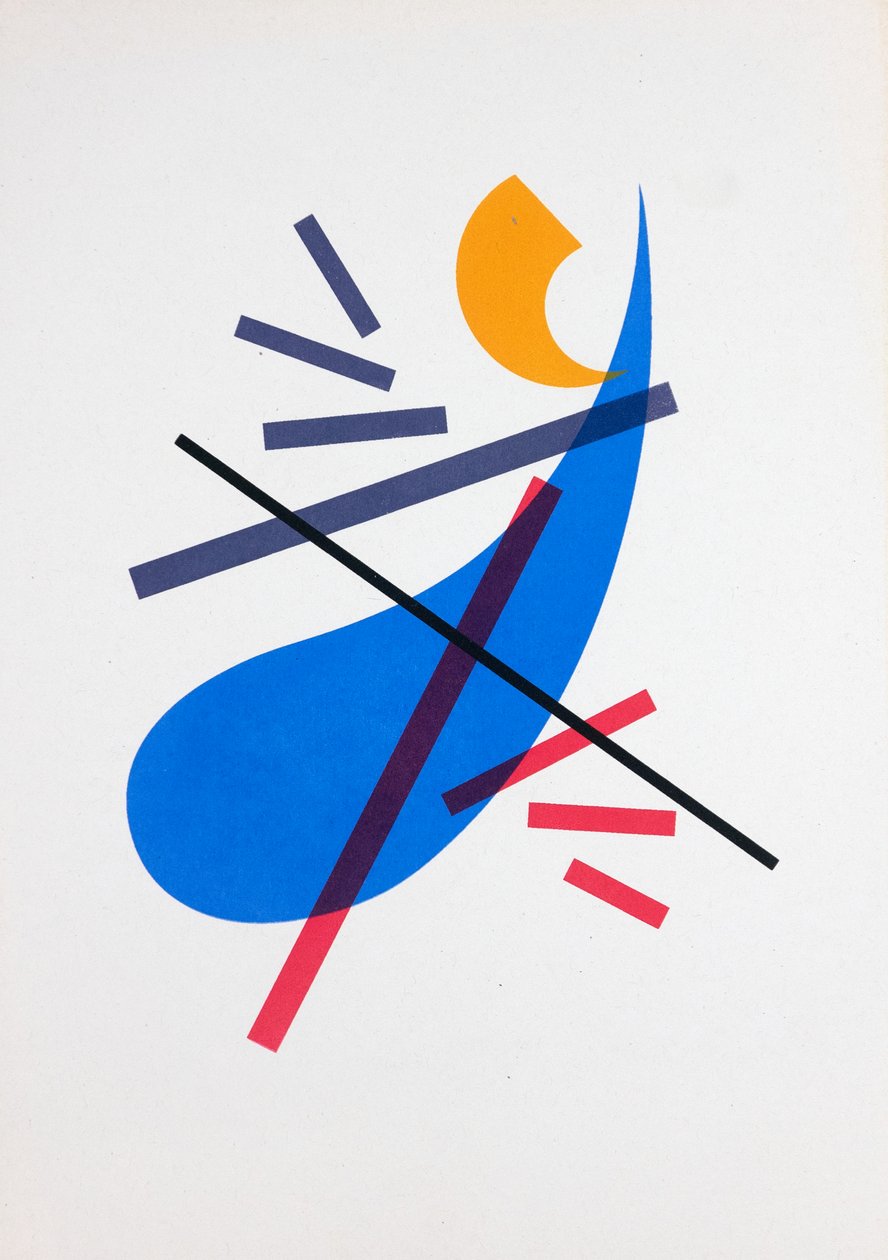 Movement Nº2, 2019 (silketrykk) av Guilherme Pontes