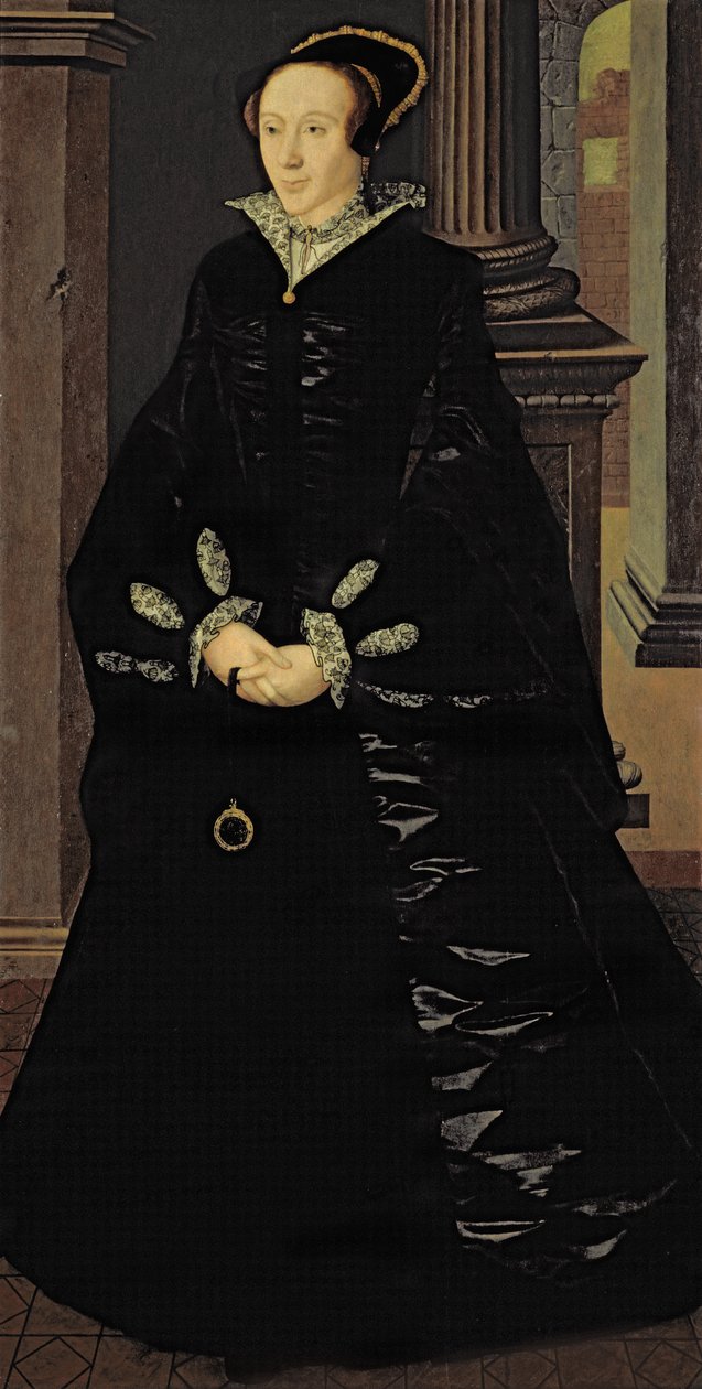 Portrait of a Lady in Black, sannsynligvis Lady Margaret Arundell, ca. 1553 av Guillaume Scrots