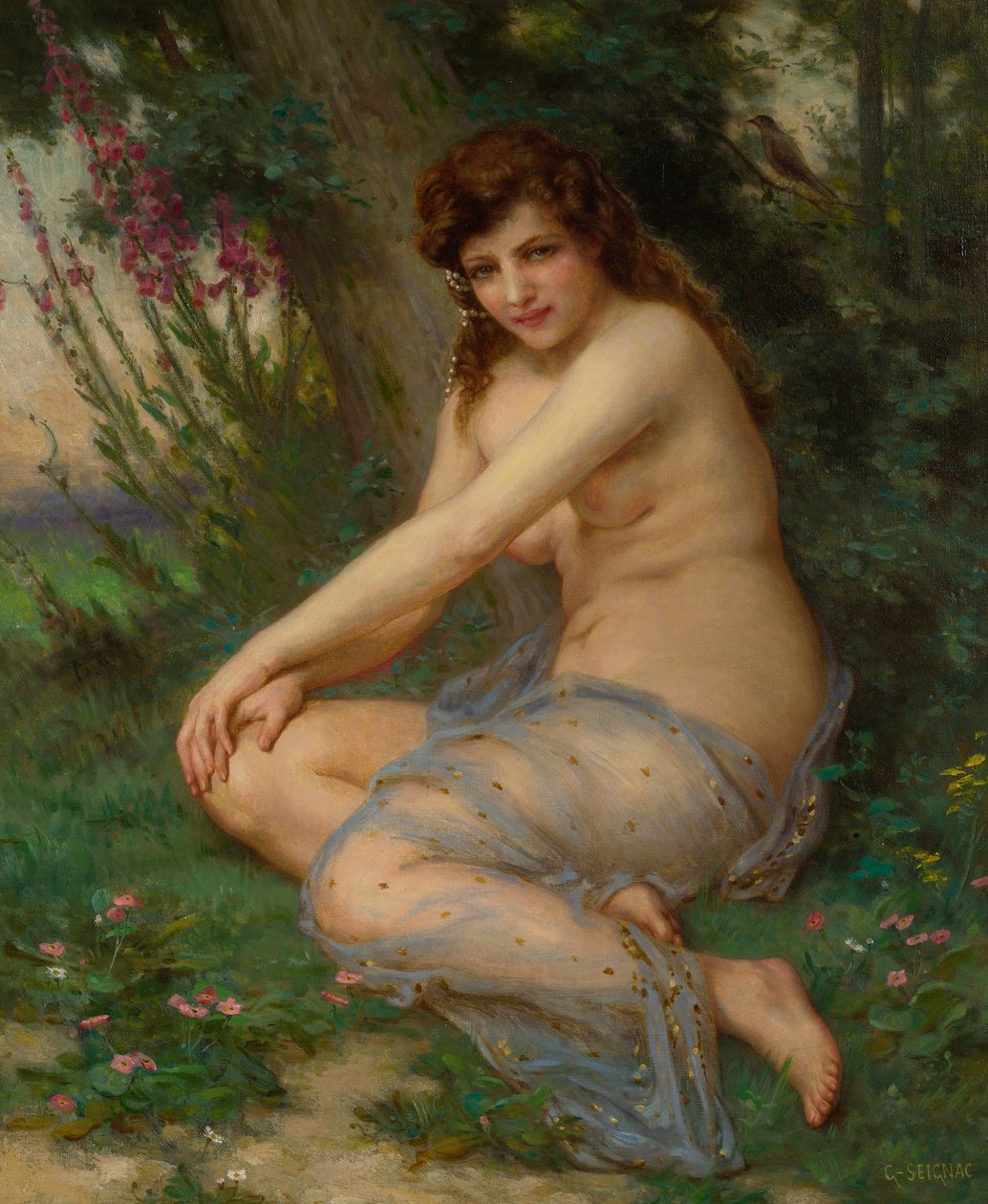 La nymphe de foret English: In the Forest av Guillaume Seignac