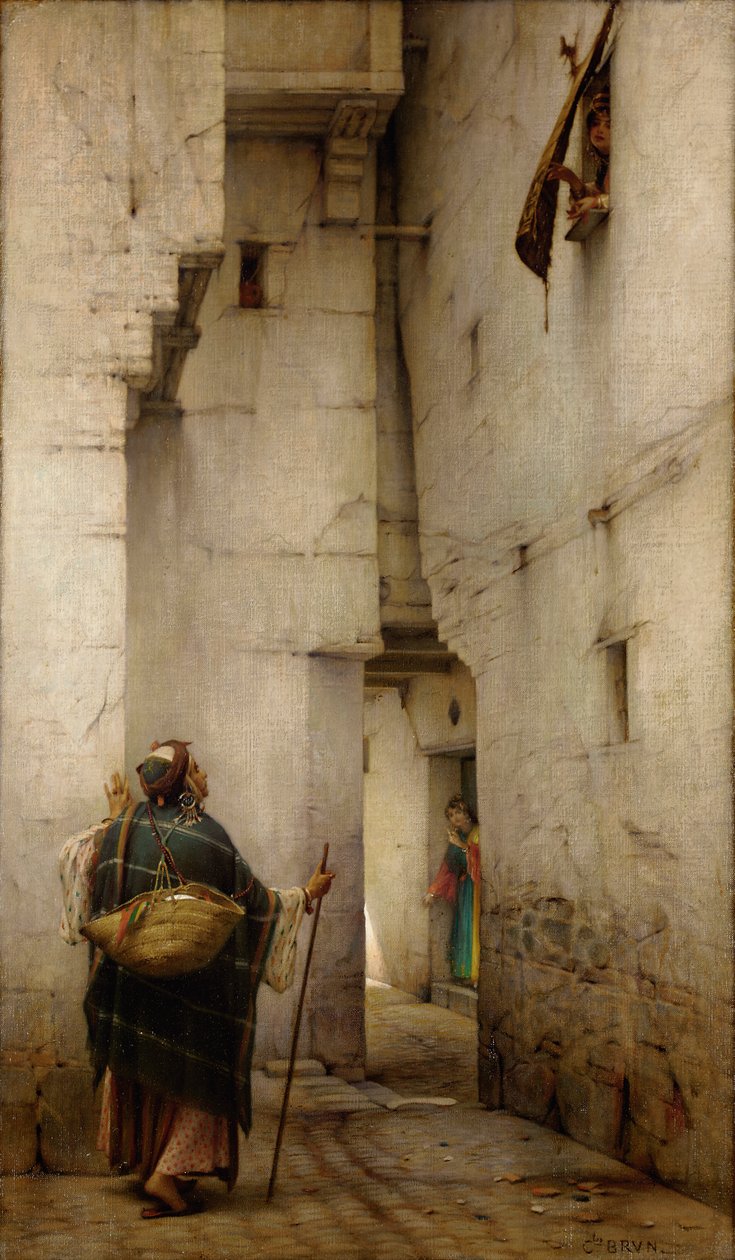 The Alley av Guillaume Charles Brun