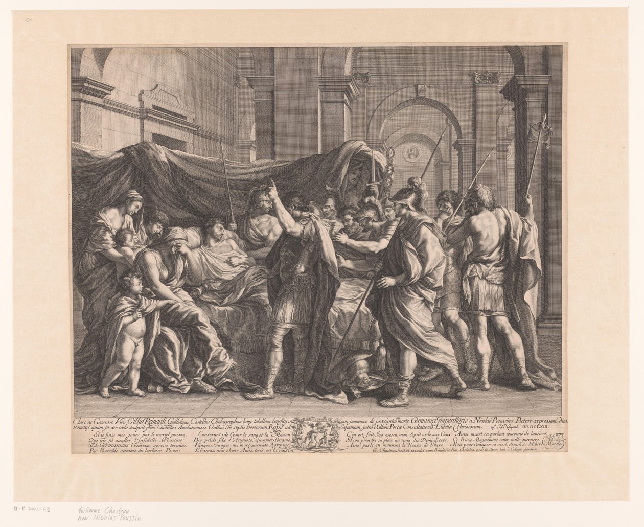 Germanicus på dødsleie av Guillaume Chasteau