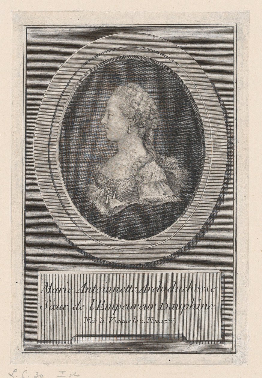 Marie Antoinette, prinsesse, 1770. av Guillaume Phillipe Benoist