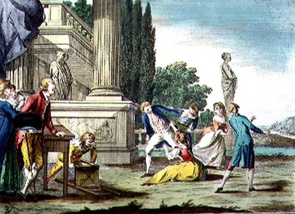 Florentine Games, Madonna Fruscellina (fargegravering) av Guiseppe Piattoli